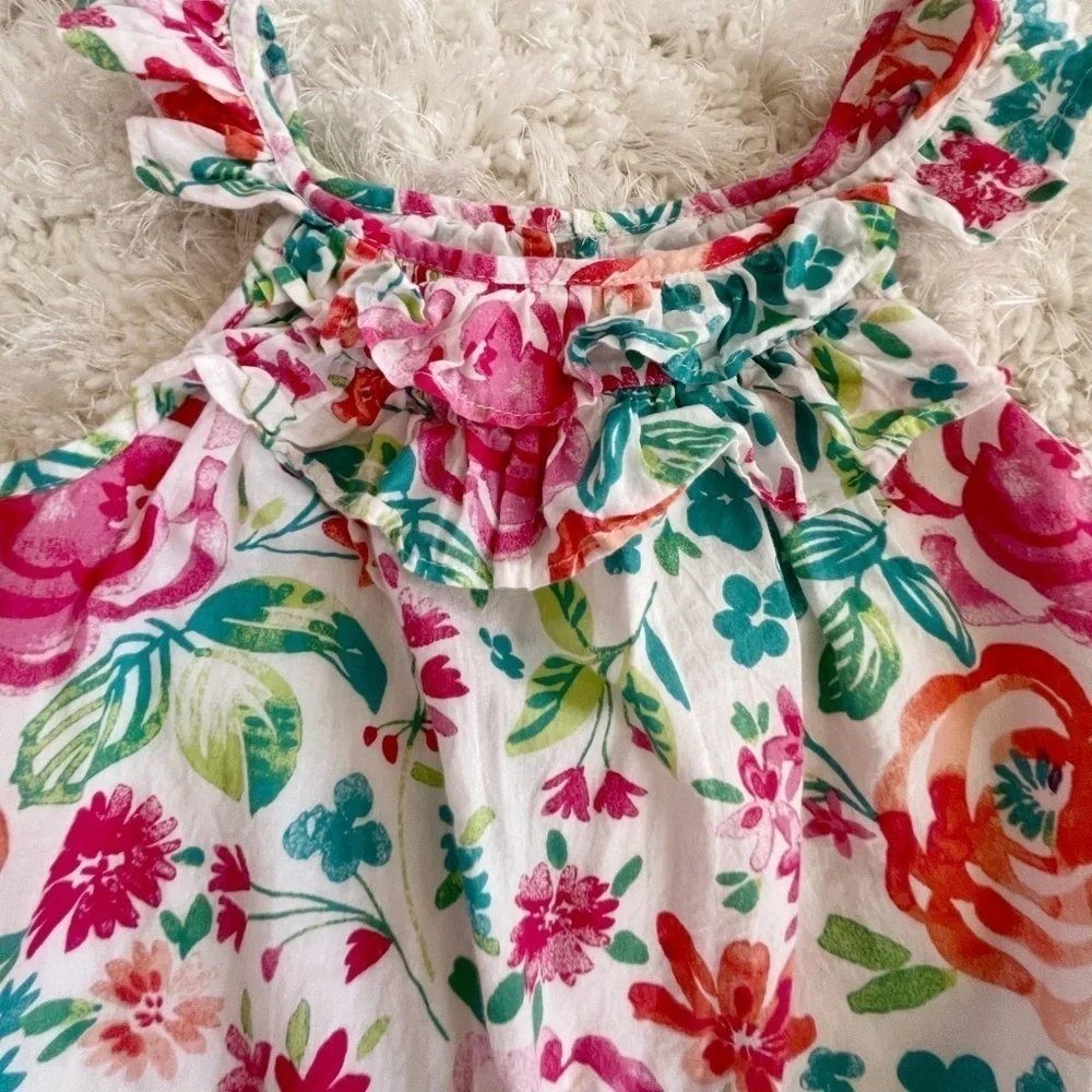 Girls flowers summer dress